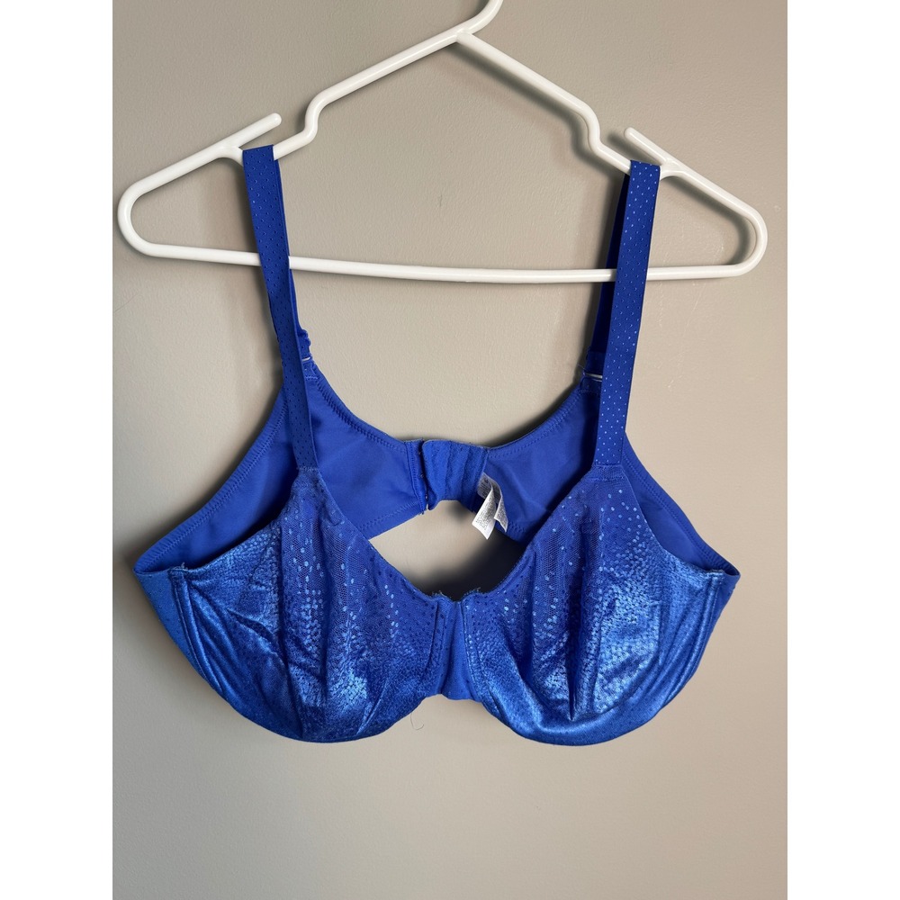 Wacoal Underwire Bra Royal Blue Lingerie Intimates Minimalist 42D Not Padded